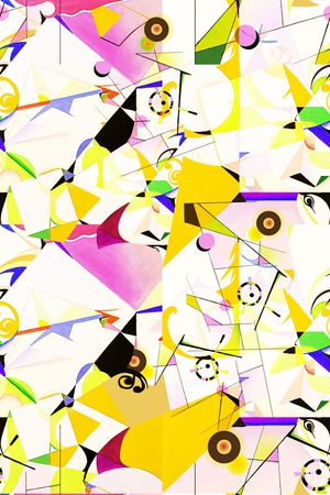 几何印花华亿平台图片