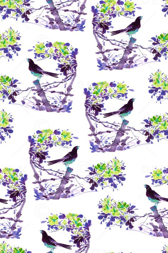 水墨风印花华亿平台图片