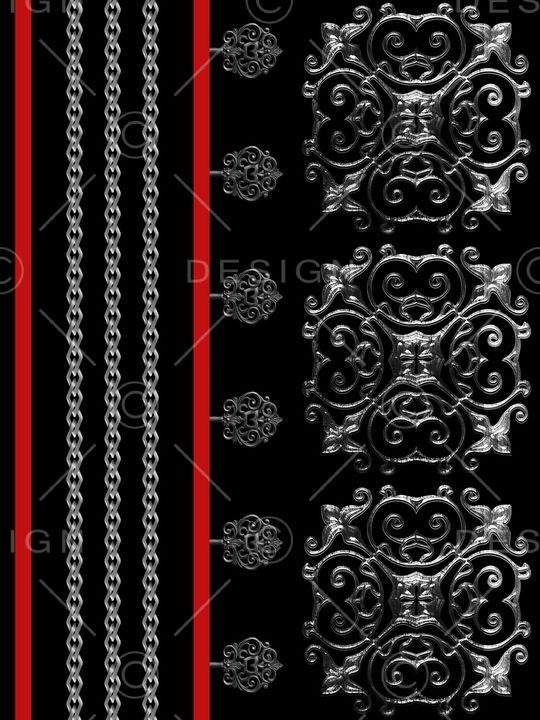 灰色花印花华亿平台图片