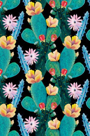 仙人掌印花华亿平台图片