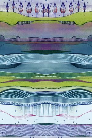 笔触印花华亿平台图片