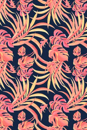 棕榈树印花华亿平台图片