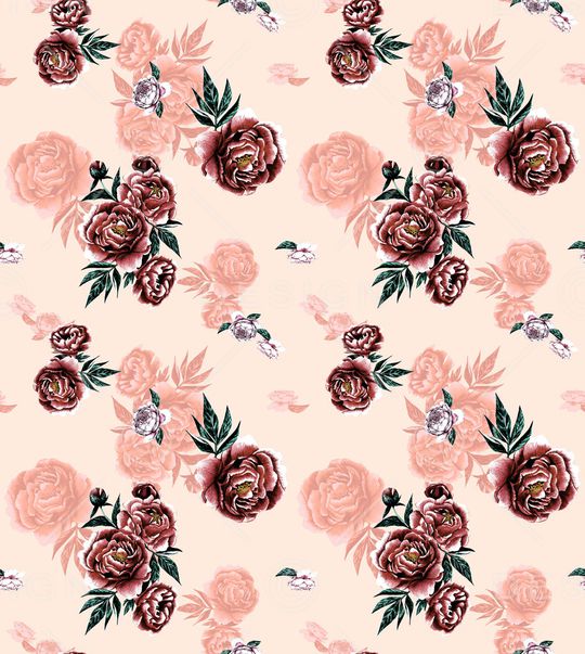 玫瑰花印花华亿平台图片