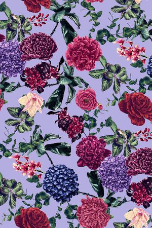 玫瑰花印花华亿平台图片