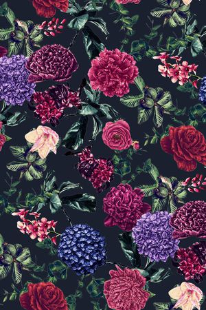 玫瑰花印花华亿平台图片