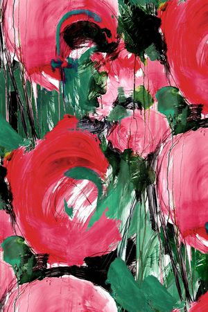 玉兰花印花华亿平台图片