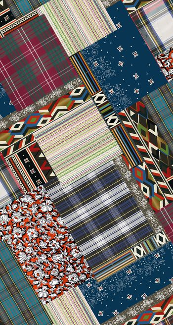 格子印花华亿平台图片