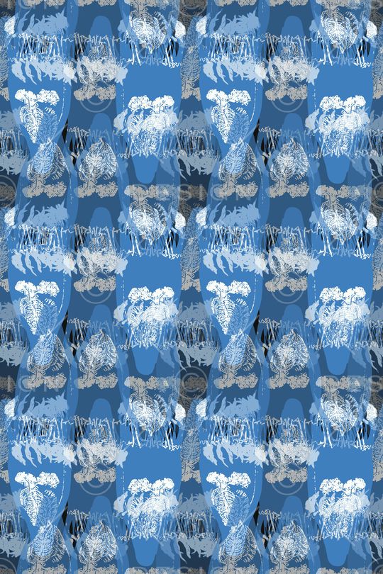 抽象花卉印花华亿平台图片