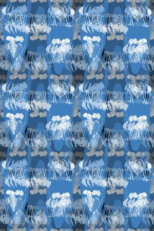 抽象花卉印花华亿平台图片