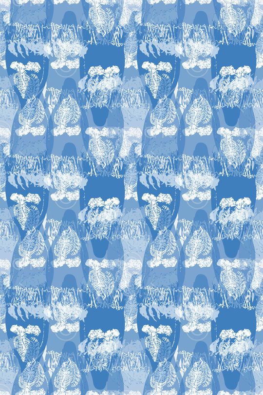 抽象花卉印花华亿平台图片