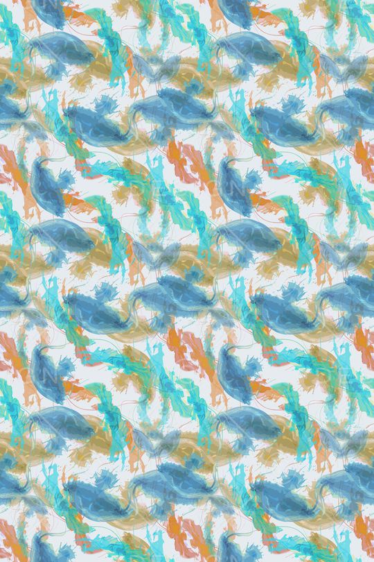 抽象花卉印花华亿平台图片