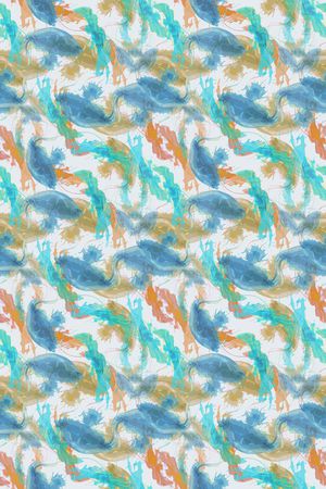 抽象花卉印花华亿平台图片