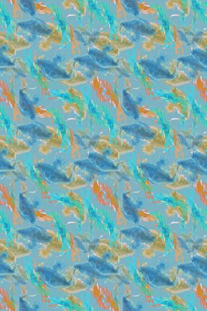 抽象花卉印花华亿平台图片