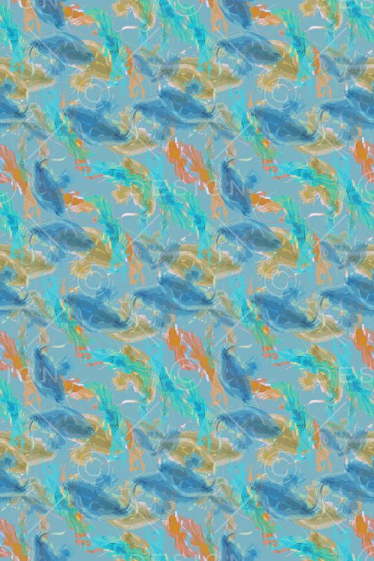 抽象花卉印花华亿平台图片