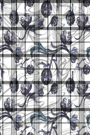 格子印花华亿平台图片