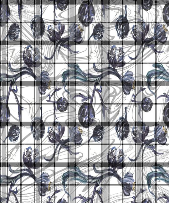 格子印花华亿平台图片