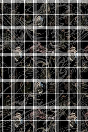 格子印花华亿平台图片