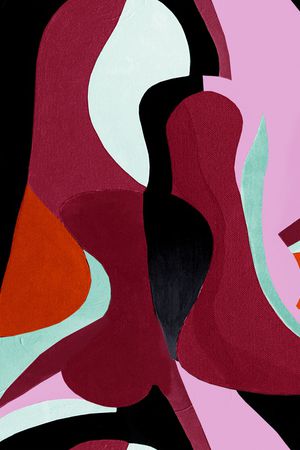 水彩花卉印花华亿平台图片