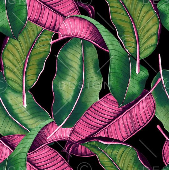 棕榈树印花华亿平台图片