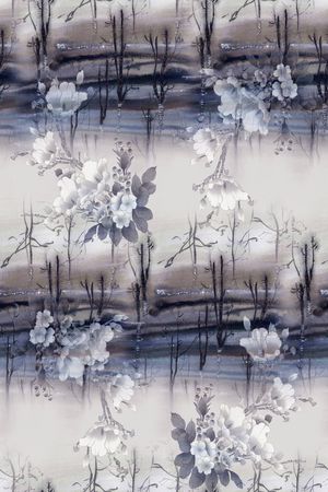 水墨风印花华亿平台图片