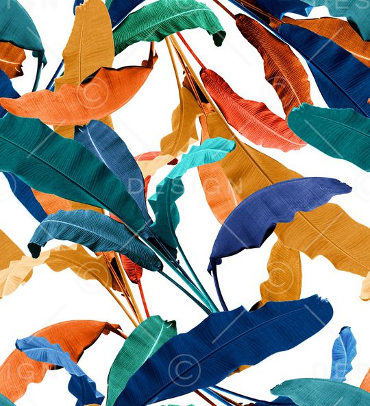 棕榈树印花华亿平台图片