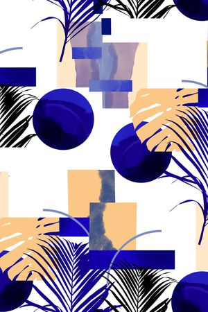 几何男装印花华亿平台图片