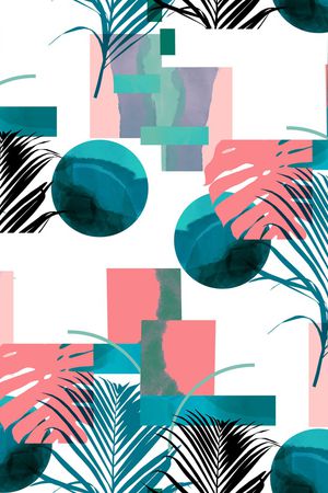 几何男装印花华亿平台图片