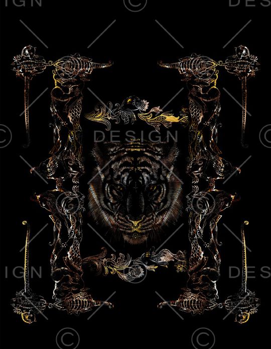 大牌风印花华亿平台图片