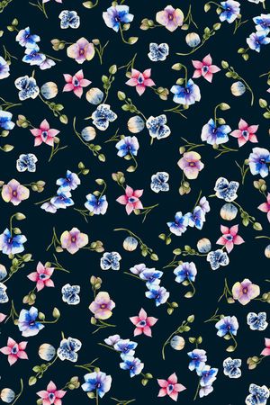 小碎花印花华亿平台图片