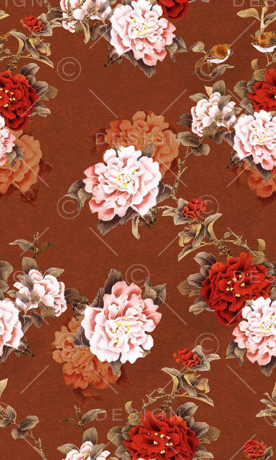 真丝印花华亿平台图片