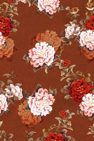 真丝印花华亿平台图片