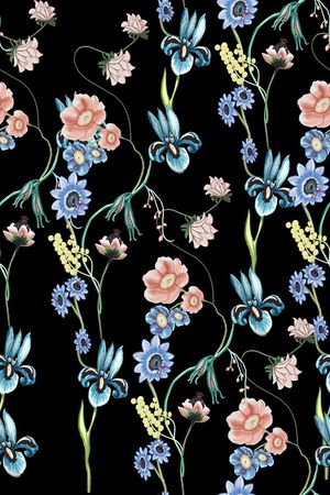 真丝印花华亿平台图片