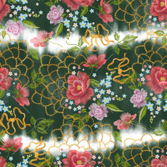 扎染华亿平台印花华亿平台图片