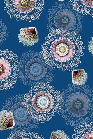 珊瑚印花华亿平台图片