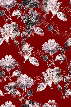 真丝印花华亿平台图片