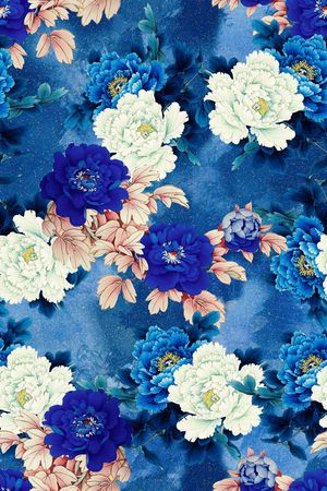 真丝印花华亿平台图片