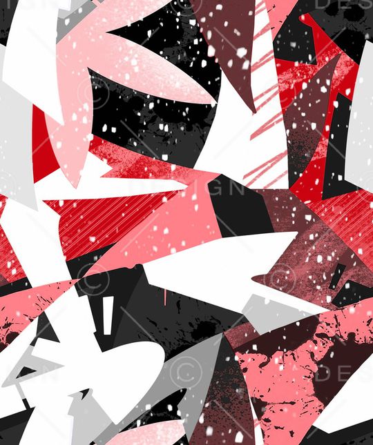 几何男装印花华亿平台图片