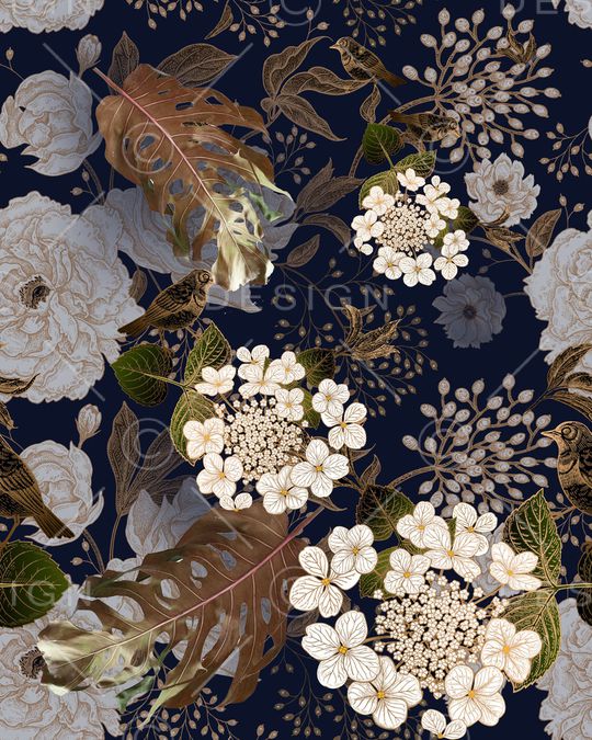 树枝印花华亿平台图片