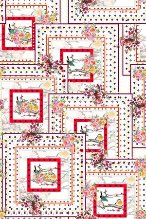 名族风印花华亿平台图片