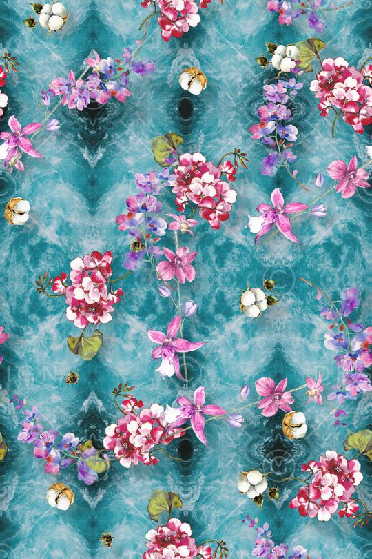 花卉印花华亿平台图片