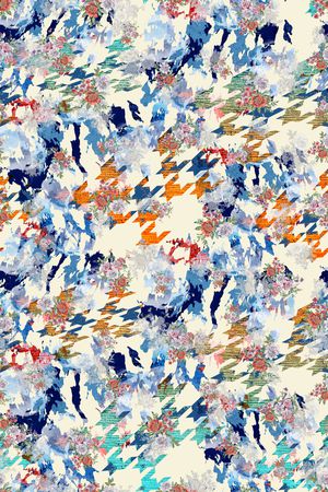 千鸟格印花华亿平台图片