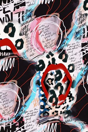 复古印花华亿平台图片