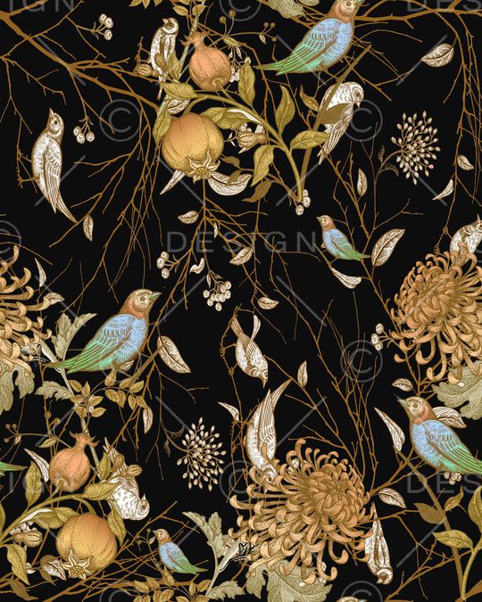 树枝印花华亿平台图片