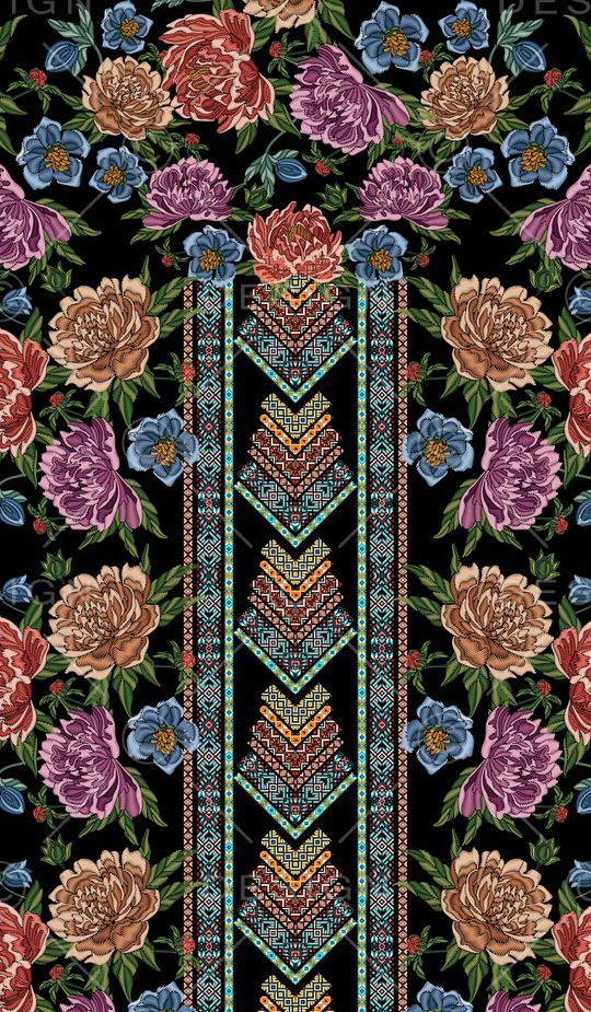 几何印花华亿平台图片