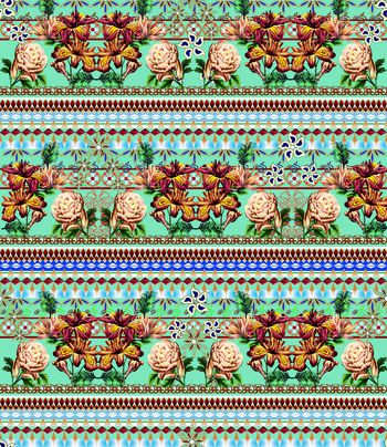 大牌风印花华亿平台图片