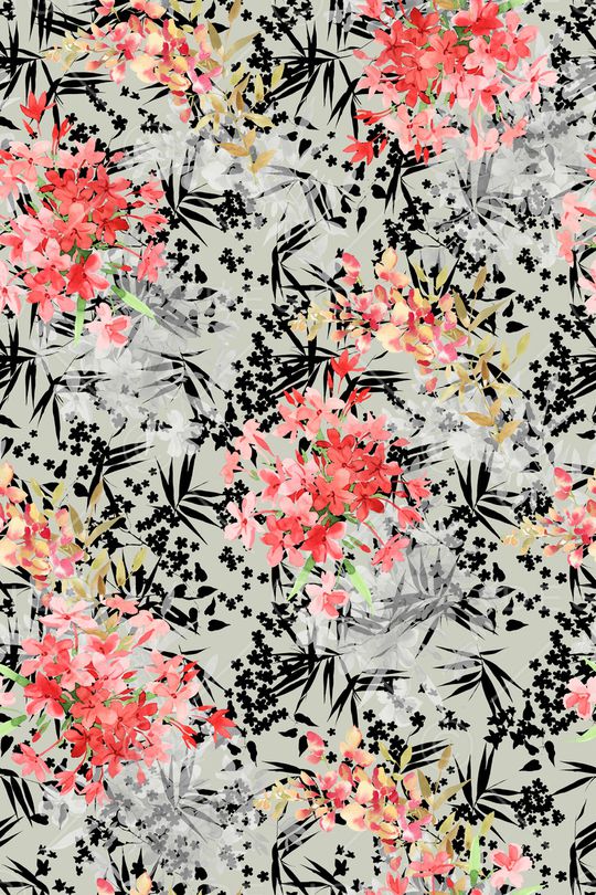 花卉印花华亿平台图片