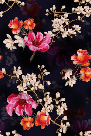 植物印花华亿平台图片