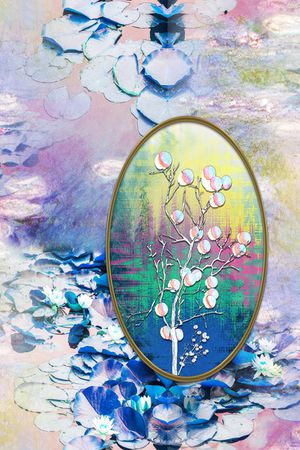 水墨风印花华亿平台图片