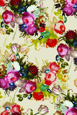 玫瑰花印花华亿平台图片