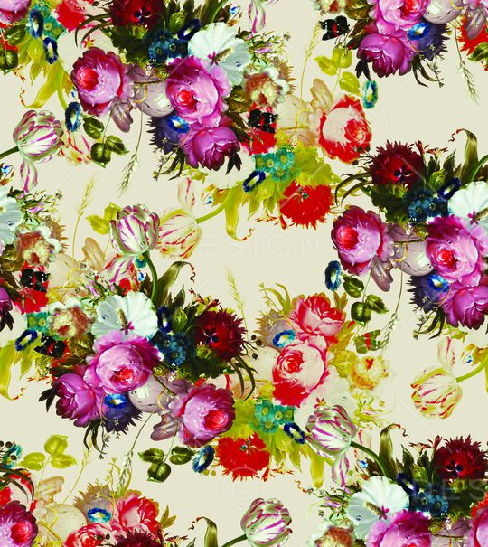 玫瑰花印花华亿平台图片